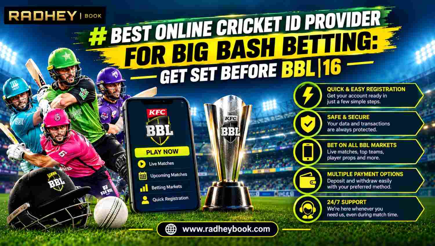 Best Online Cricket ID Provider for Big Bash Betting: Get Set Before BBL|16
