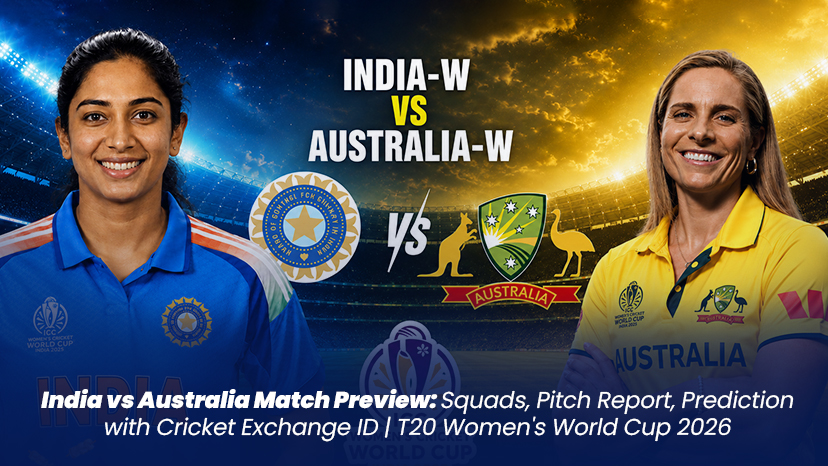 India vs Australia Match Preview – Squads, Pitch Report, Prediction with Cricket Exchange ID | T20 Women's World Cup 2026