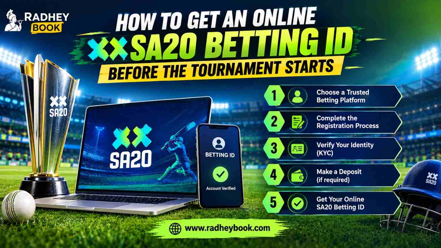 How to Get an Online SA20 Betting ID Before the Tournament Starts